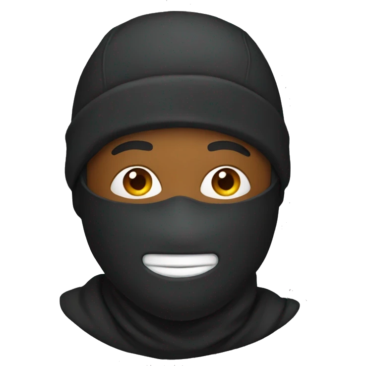 Guy wearing a ski mask emoji