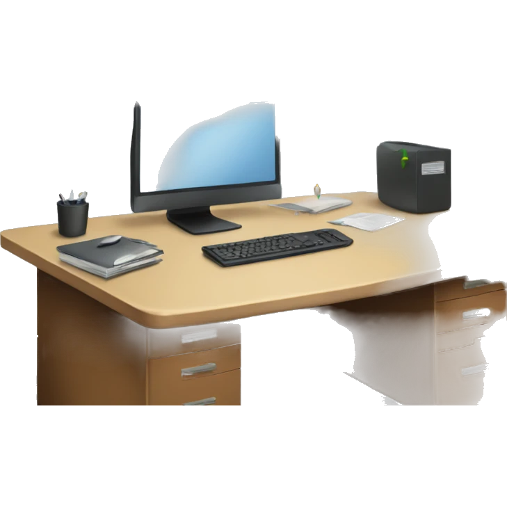 Office desk emoji