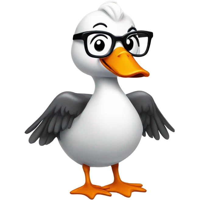 Silly goose emoji