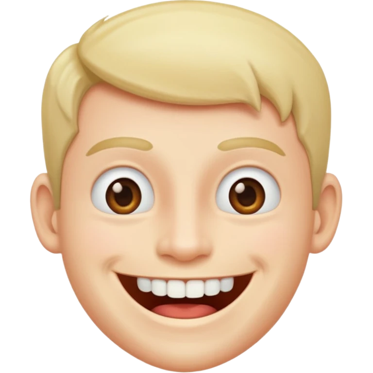 Smiling man with one tooth  emoji