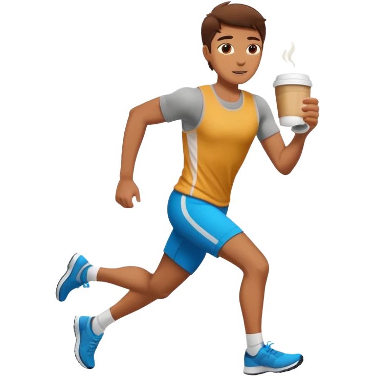 Morning Coffee Runner emoji