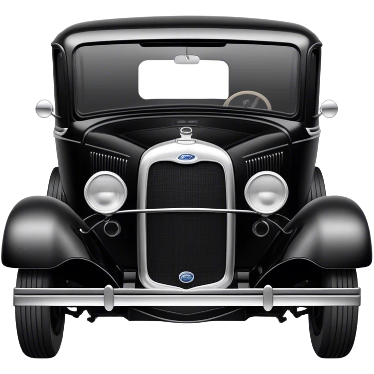 Black Model A Ford emoji