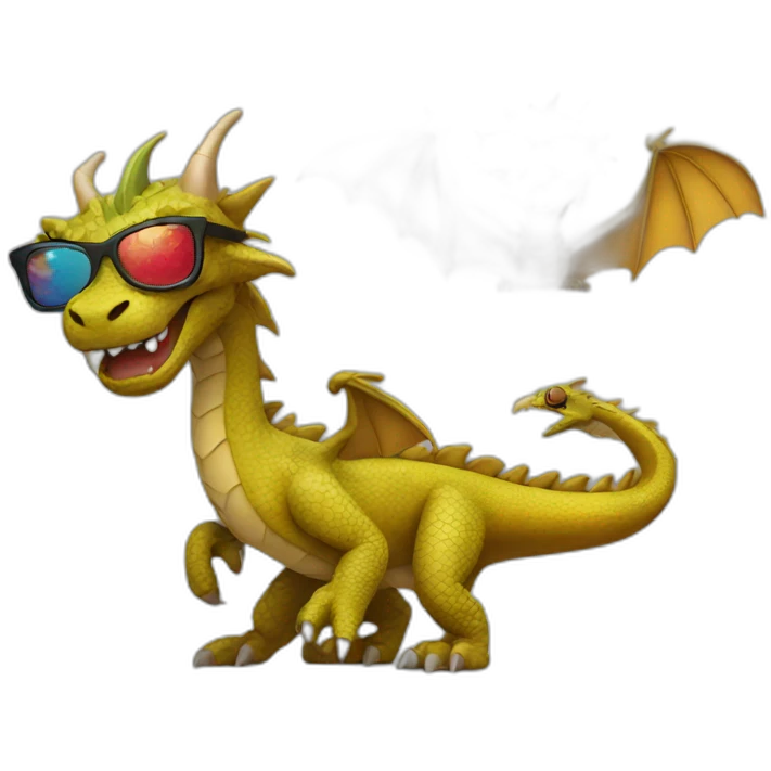 dragon with sunglasses emoji
