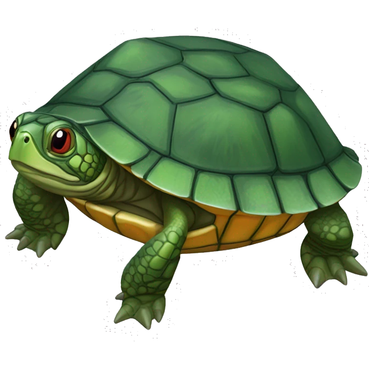 Red-eared slider turtle terrapin emoji
