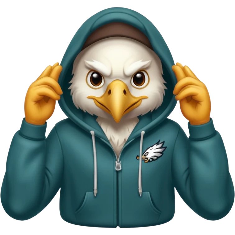 eagles with hoodie emoji