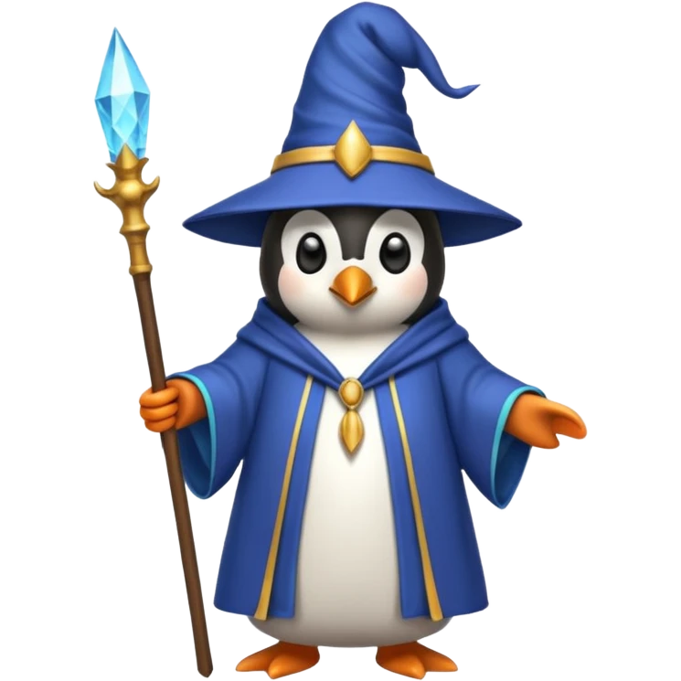 Penguin Wizard emoji