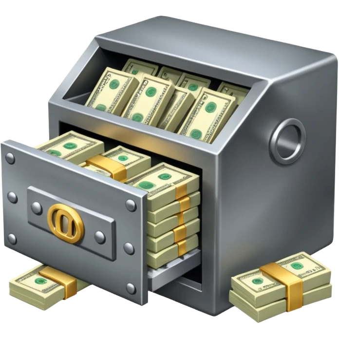 open filled cash money wifi vault emoji