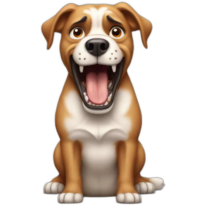 angry-dog-with-one-very-large-tooth emoji