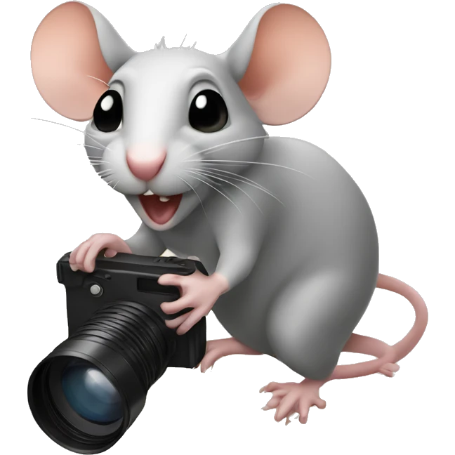 Rats taking a pic emoji