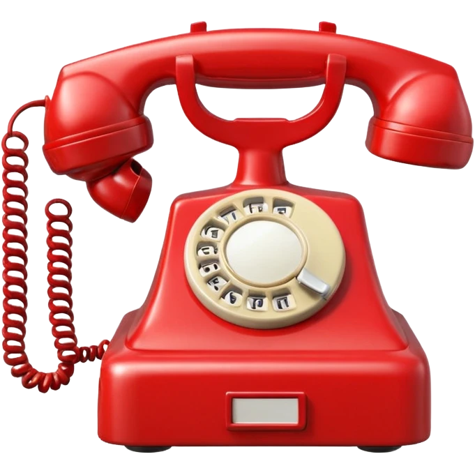 red telephone front view emoji