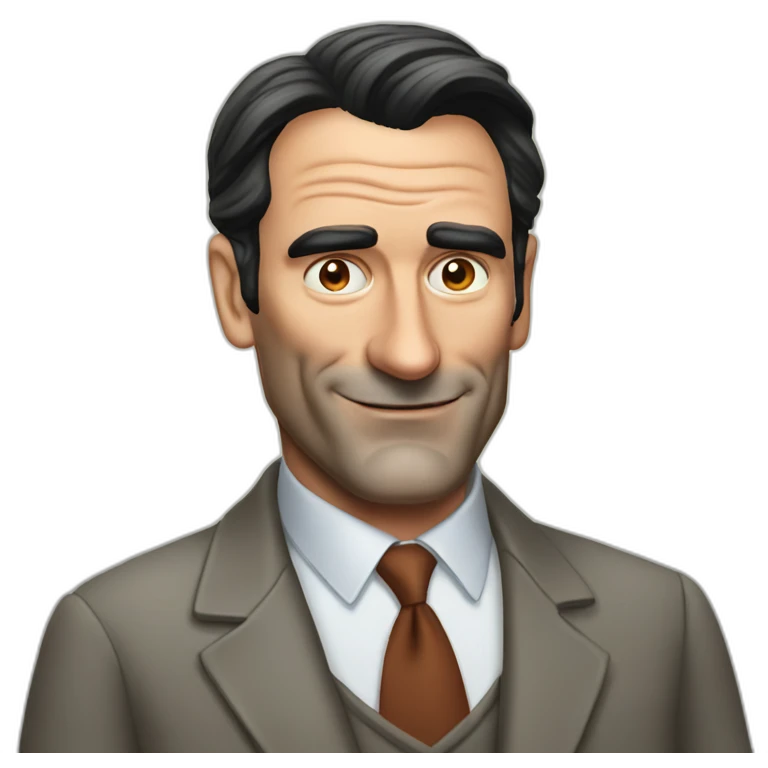 elderly jon hamm emoji