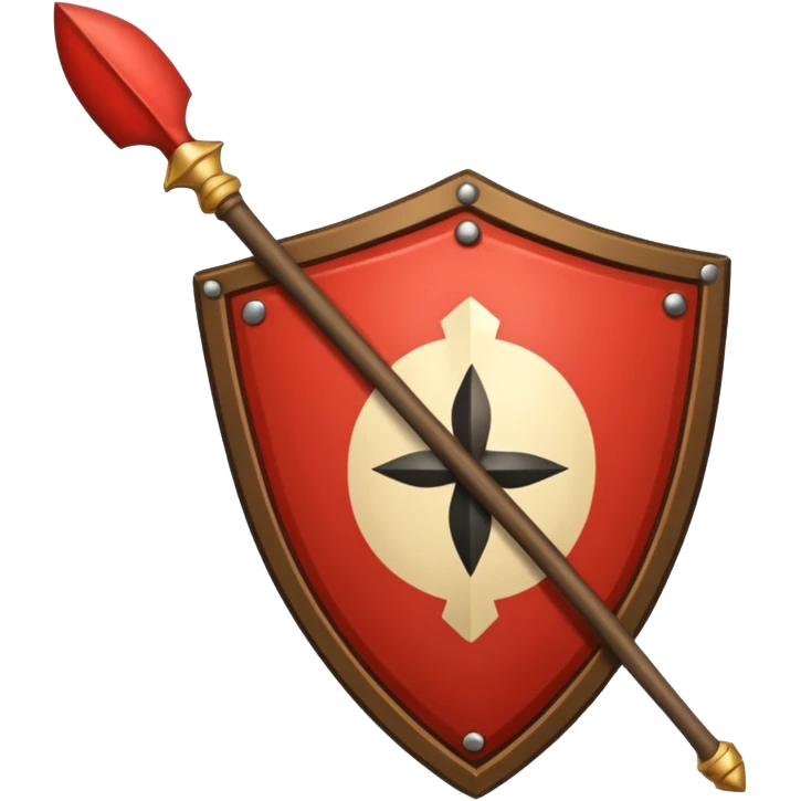 Zulu spear and shield emoji