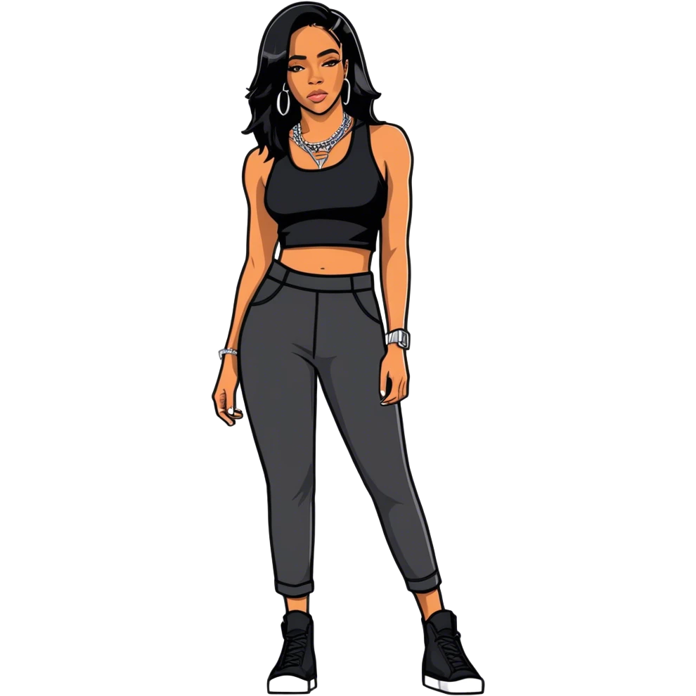 Singer Aaliyah  emoji