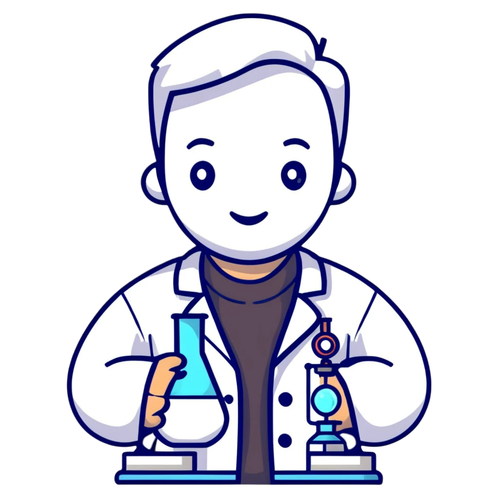 scientist in a laboratory coat emoji