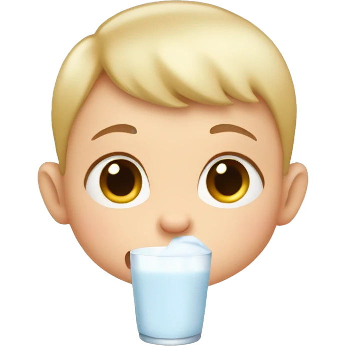 Baby drinking milk emoji