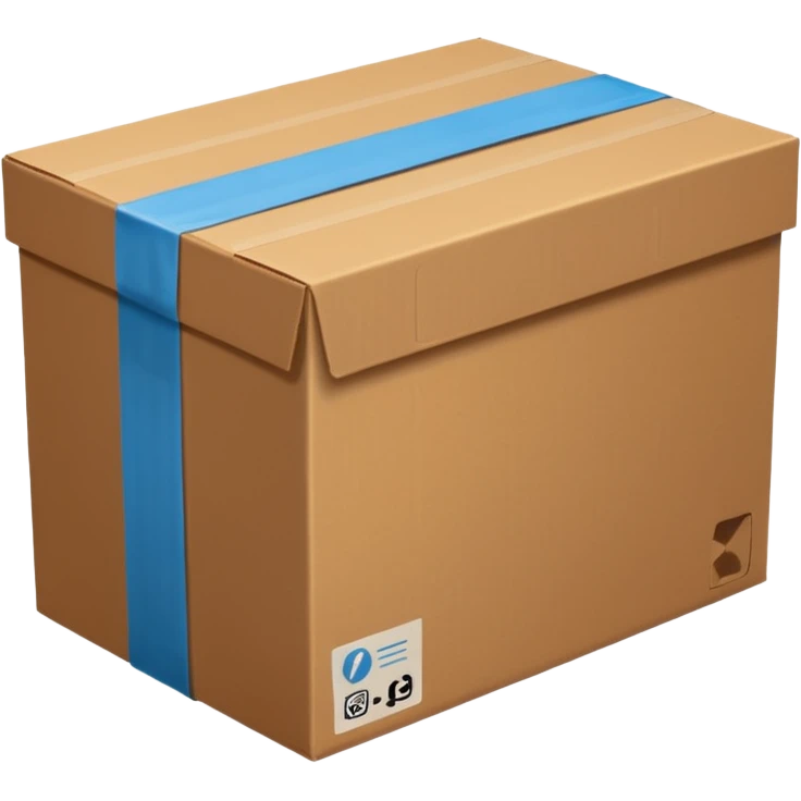 one cardboard box emoji