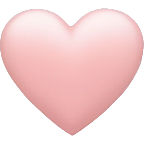 light pink heart emoji