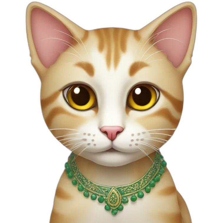 cute cat in Pakistani style  emoji