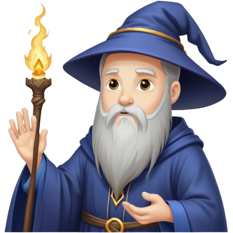 Wizard casting spells emoji