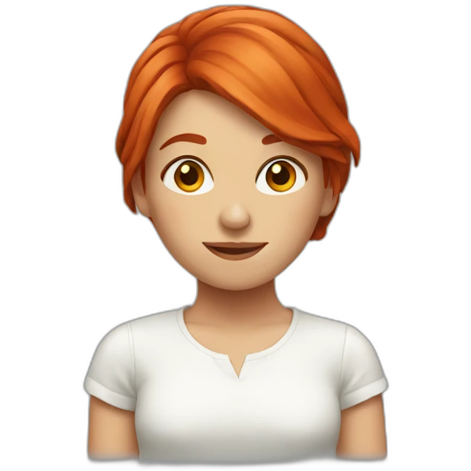 red hair girl emoji