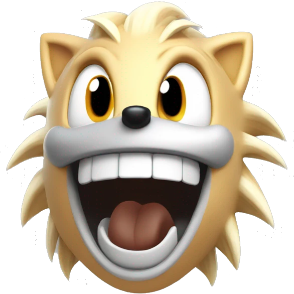 sonic the hedgehog laughing emoji
