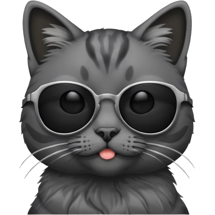 Cat wearing sunglasses emoji