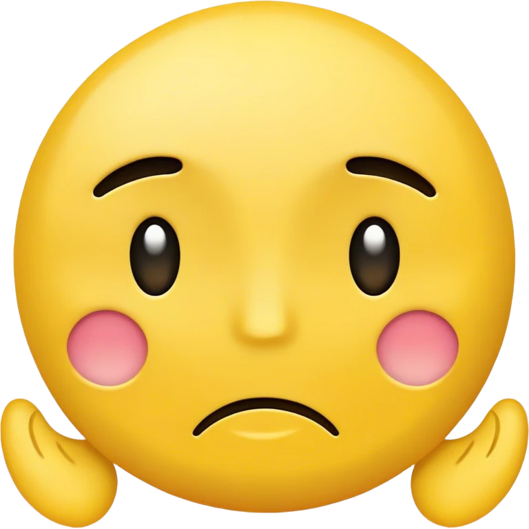 Happy-sad face emoji