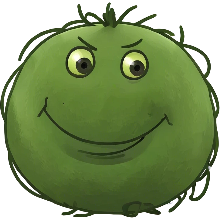 A big smiling tumbleweed from the old west emoji
