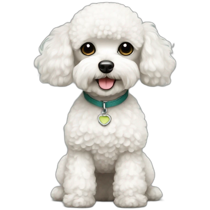 white mini toy poodle emoji