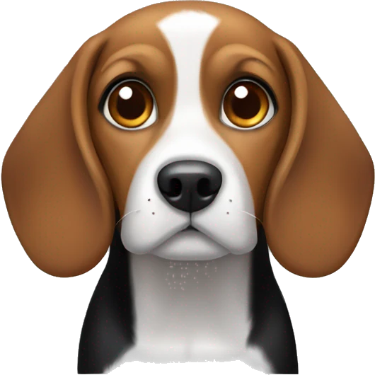 Black and brown beagle  emoji