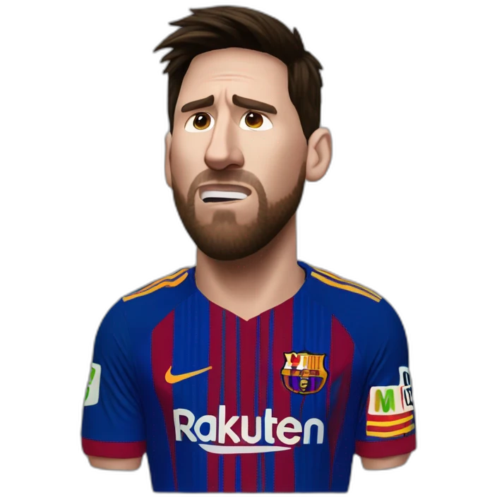 Messi llorando emoji