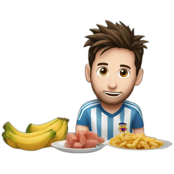 messi en train de manger emoji