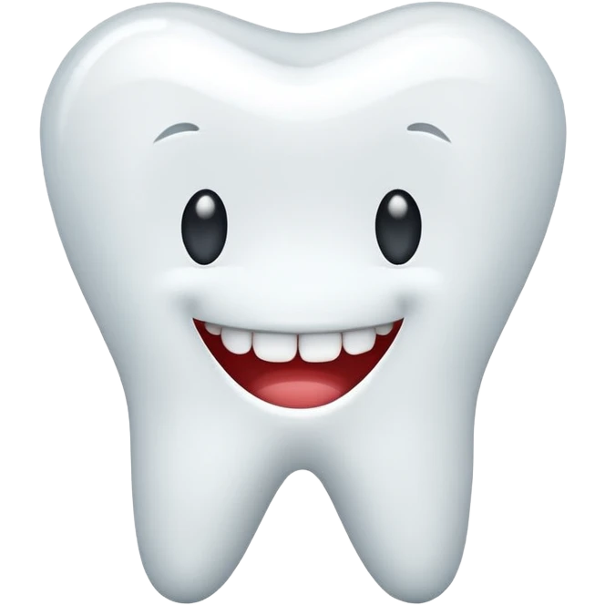 single tooth simple clean emoji