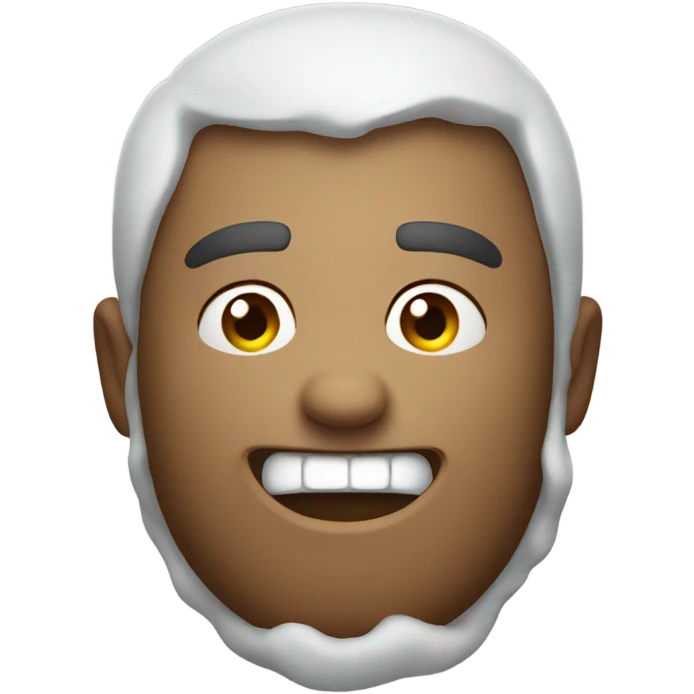Blizzard on smiley emoji