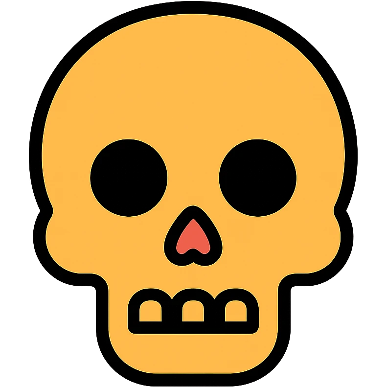colored skull icon emoji