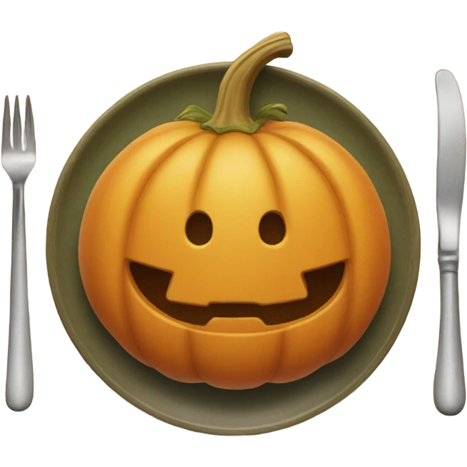 Pumpkin soupIn a plate emoji