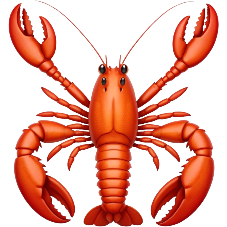 White lobster emoji