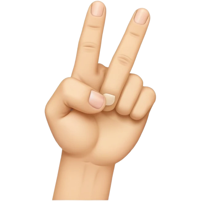 Fist emoji with middle finger and ring finger sticking up emoji