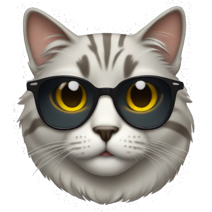 Cat with sunglasses emoji