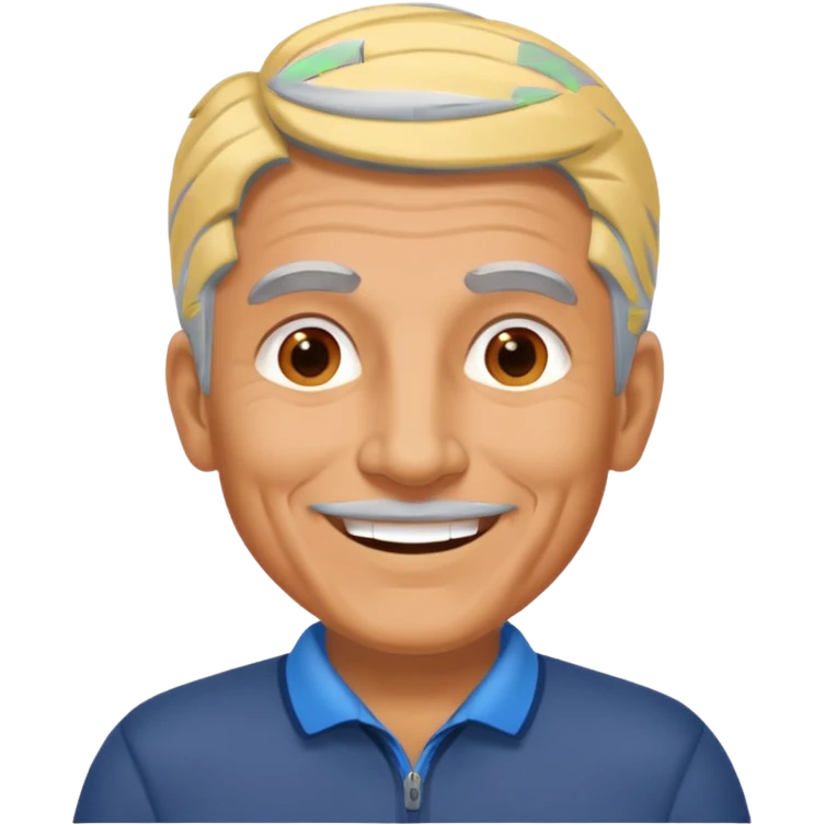 émoji d'un coach agé sportif emoji