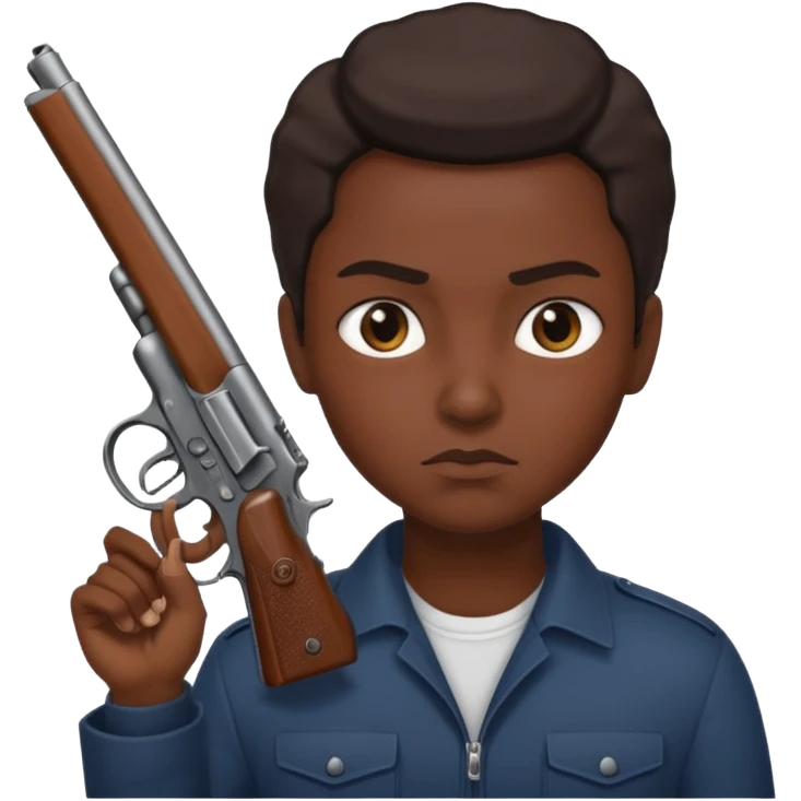 Cuki con una pistola emoji