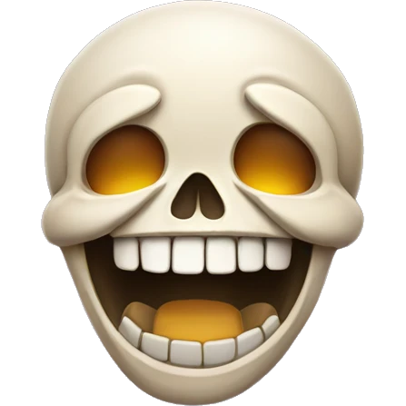 Skull laughing emoji