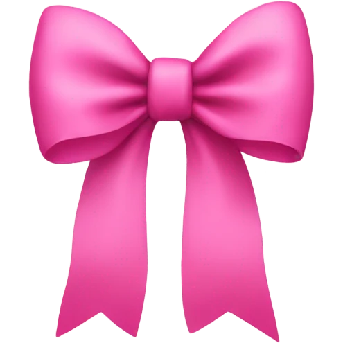 Pink bow emoji