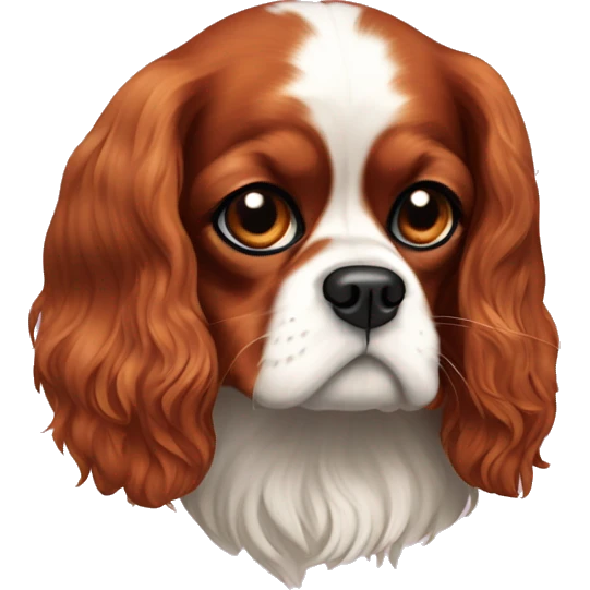 All ruby cavalier king charles spaniel emoji