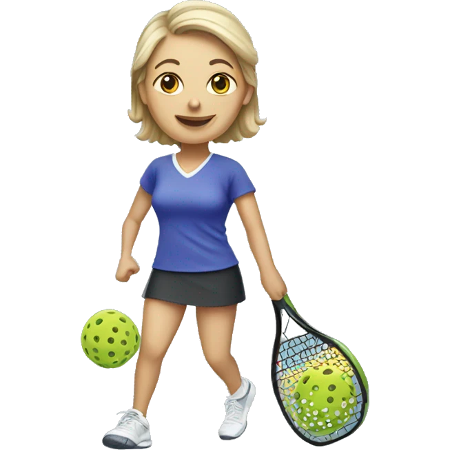Pickleball lady  emoji