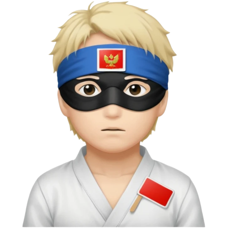 сделай стикер в стиле аниме магическая битва с сатору годжу с русскими фразами emoji