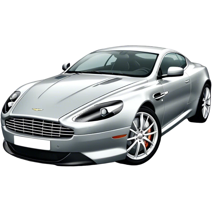Aston Martin DB9 - Aston Martin (Model Year: 2016) (Iconic colour: Silver) emoji