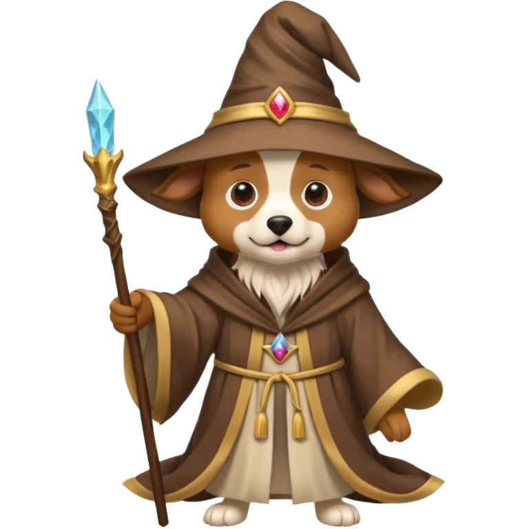 Dog wizard emoji