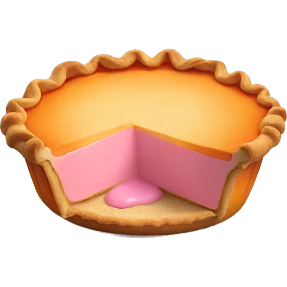 pumpkin light pink pie emoji