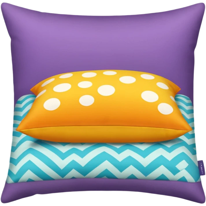 colorful bed pillow  emoji